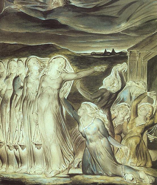 Blake, William The Parable of the Wise and Foolish Virgins Germany oil painting art